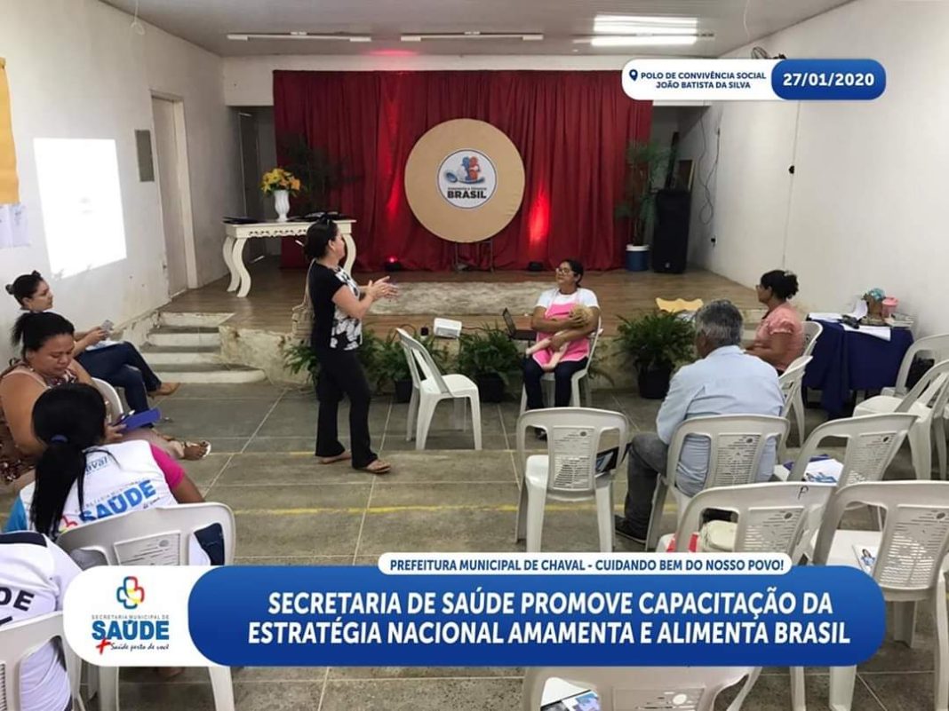 SECRETARIA DE SAÚDE PROMOVE CAPACITAÇÃO DA ESTRATÉGIA NACIONAL AMAMENTA E ALIMENTA BRASIL