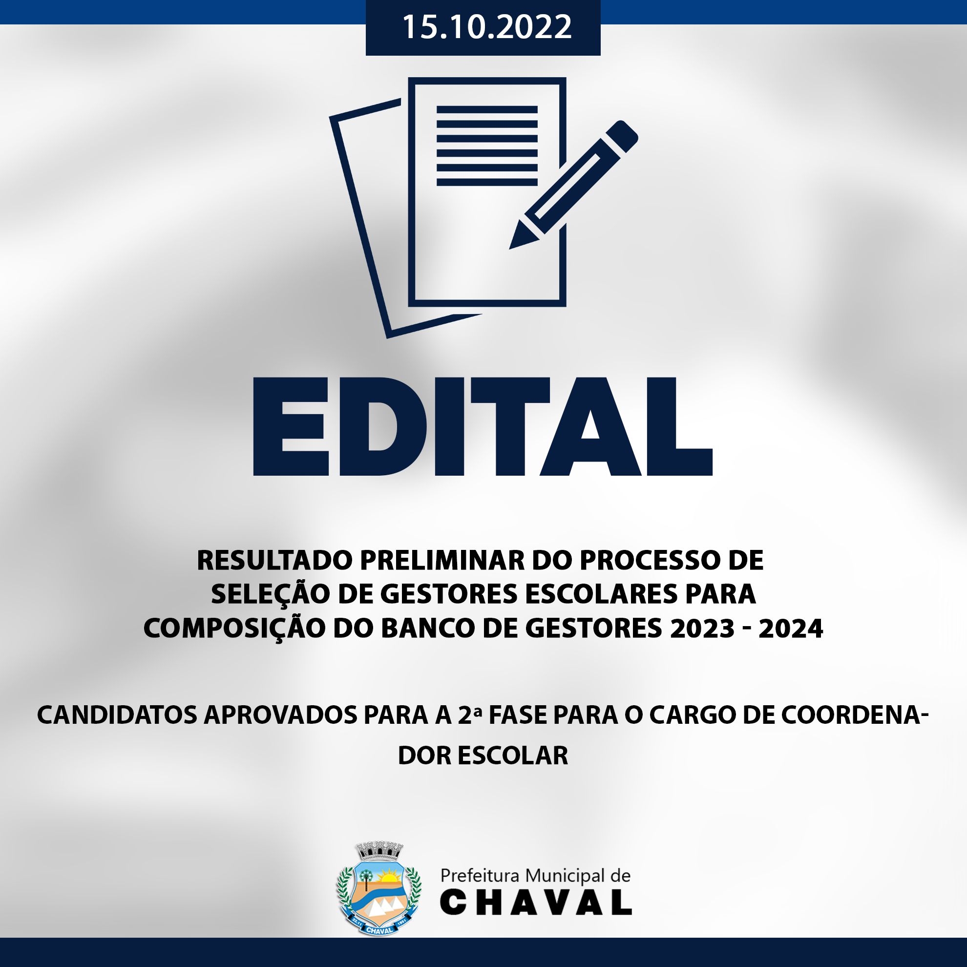 EDITAL Nº 49/2023 – Prefeitura Municipal de Chaval